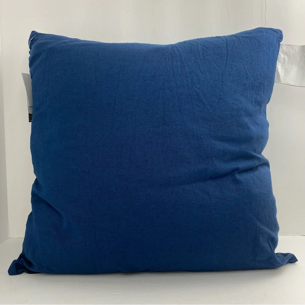 Lauren Ralph Lauren Indigo Blue Gavin Tie Dye Decorative Square Throw Pillow